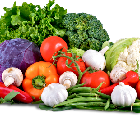 Vegetables and salad
