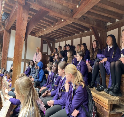 Students at the Globe