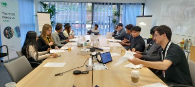 Students in Accelera boardroom