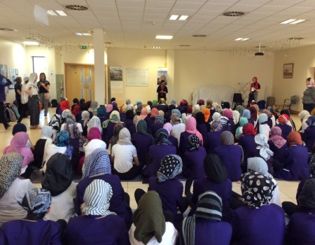Students at the Sikh Gurdwara