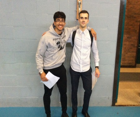 Students celebrate their A level results