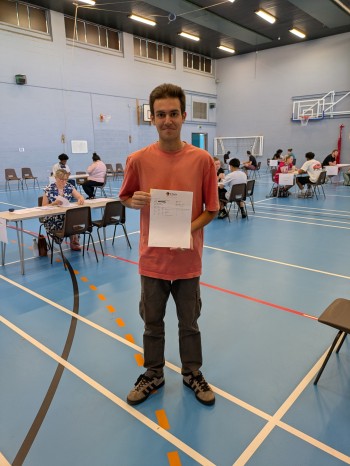 Student with results