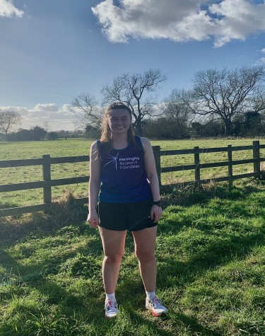 Lily before a fundraising run
