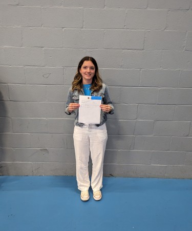 A level results student