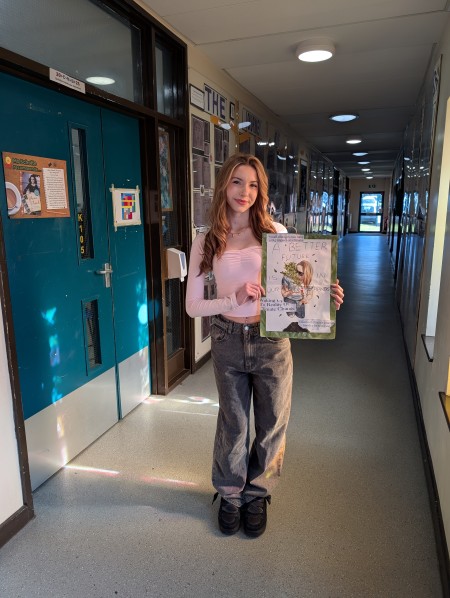Cassi with her winning entry