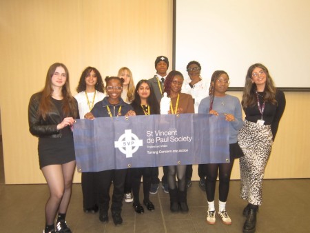 St Paul's students at SVP conference