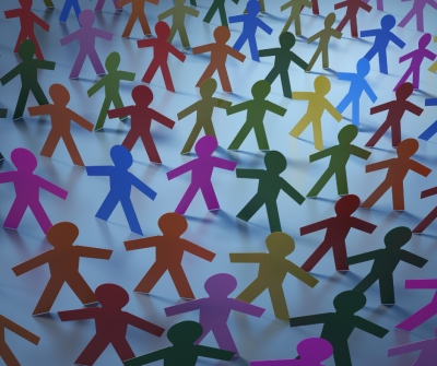 Silhouettes of people